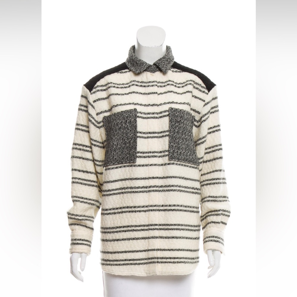 IRO Black and White Textured Jacket